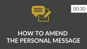 EN - 109 - Amend the personal message