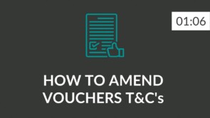 Amend voucher T&C's