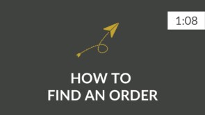 EN- P5 How to Find an Order