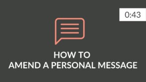 EN- P5 How to Amend a Personal Message