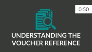 Understanding the voucher reference