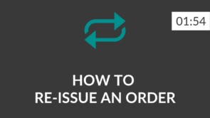 EN - P5 How to re-issue an order