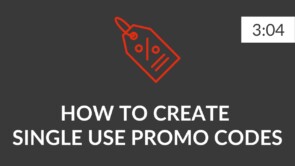 EN - P5 - How to create single use Promo Codes